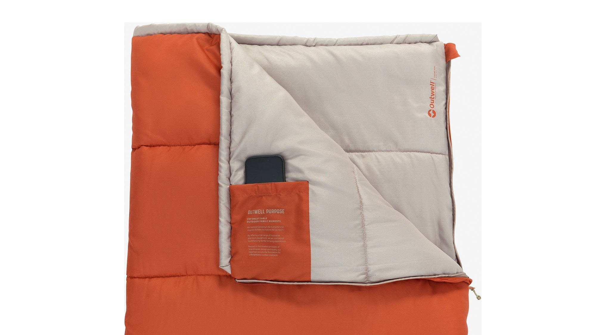 Παιδικός Υπνόσακος Outwell Champ Kids Burnt Red | www.lightgear.gr
