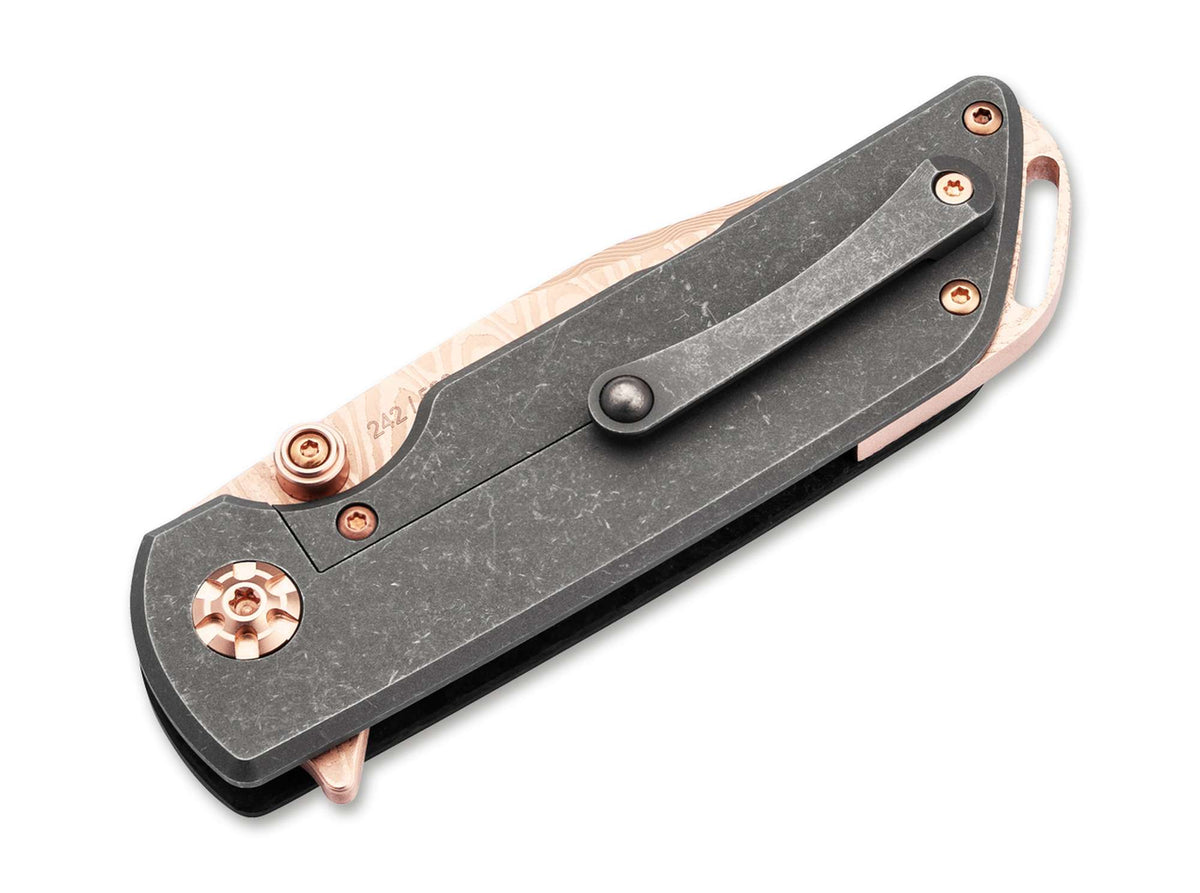Σουγιάς Boker Solingen M4 Sherman Damast Rose Gold | www.lightgear.gr