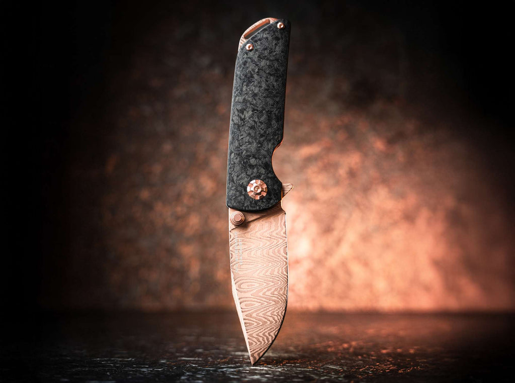Σουγιάς Boker Solingen M4 Sherman Damast Rose Gold | www.lightgear.gr