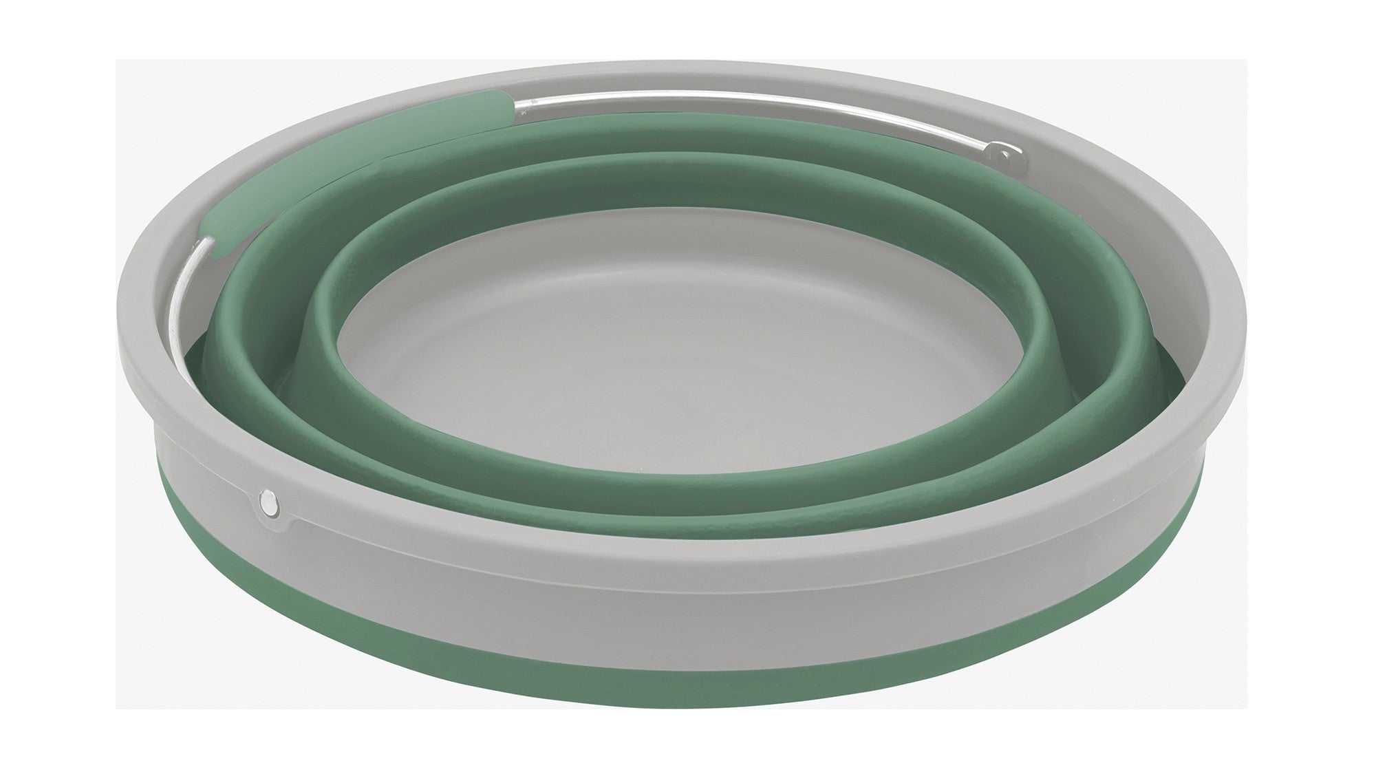 Κουβάς Πτυσσόμενος Outwell Collaps Round με Καπάκι Shadow Green | www.lightgear.gr