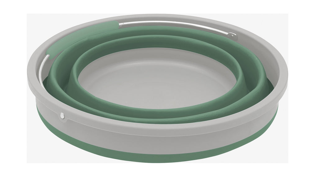 Κουβάς Πτυσσόμενος Outwell Collaps Round με Καπάκι Shadow Green | www.lightgear.gr