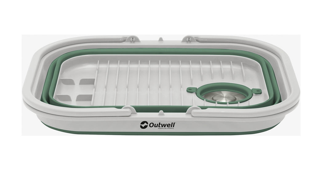 Λεκάνη Πλυσίματος Outwell Collaps με Χερούλι & Καπάκι Shadow Green | www.lightgear.gr