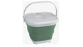 Κουβάς Πτυσσόμενος Outwell Collaps Square με Καπάκι Shadow Green | www.lightgear.gr