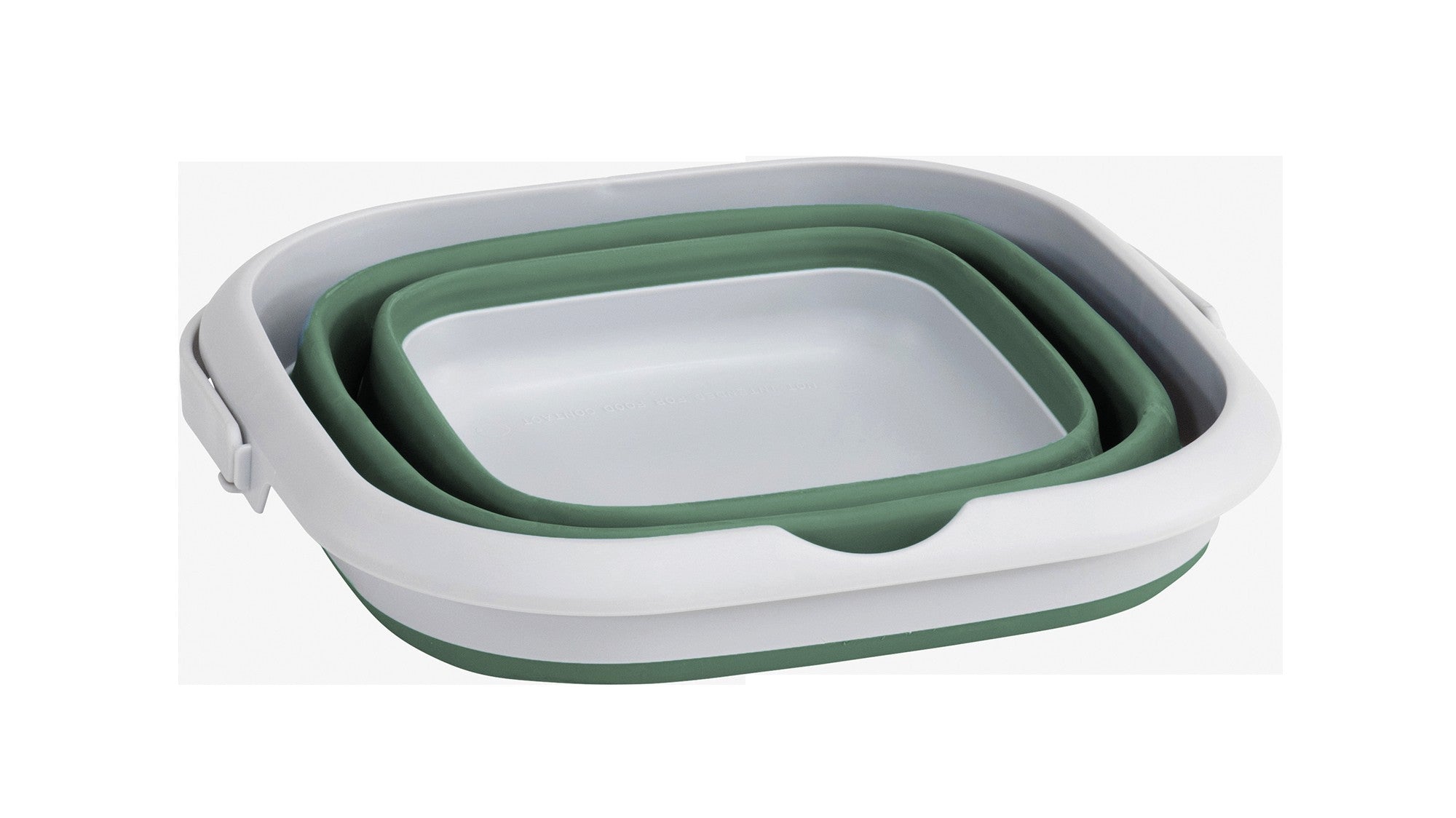 Κουβάς Πτυσσόμενος Outwell Collaps Square με Καπάκι Shadow Green | www.lightgear.gr