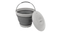 Κουβάς Πτυσσόμενος Outwell Collaps Round με Καπάκι Grey Mist | www.lightgear.gr