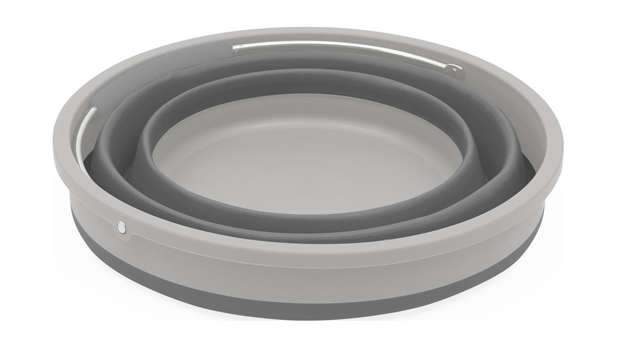 Κουβάς Πτυσσόμενος Outwell Collaps Round με Καπάκι Grey Mist | www.lightgear.gr