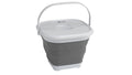 Κουβάς Πτυσσόμενος Outwell Collaps Square με Καπάκι Grey Mist | www.lightgear.gr