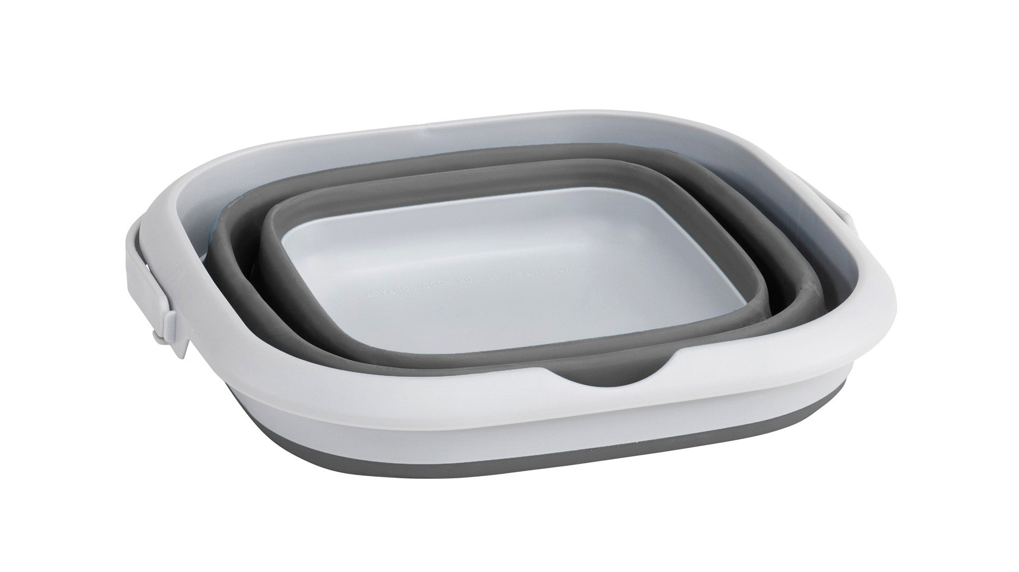 Κουβάς Πτυσσόμενος Outwell Collaps Square με Καπάκι Grey Mist | www.lightgear.gr
