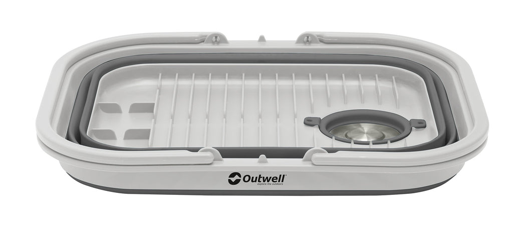 Λεκάνη Πλυσίματος Collaps Outwell με Χερούλι & Καπάκι Grey Mist | www.lightgear.gr