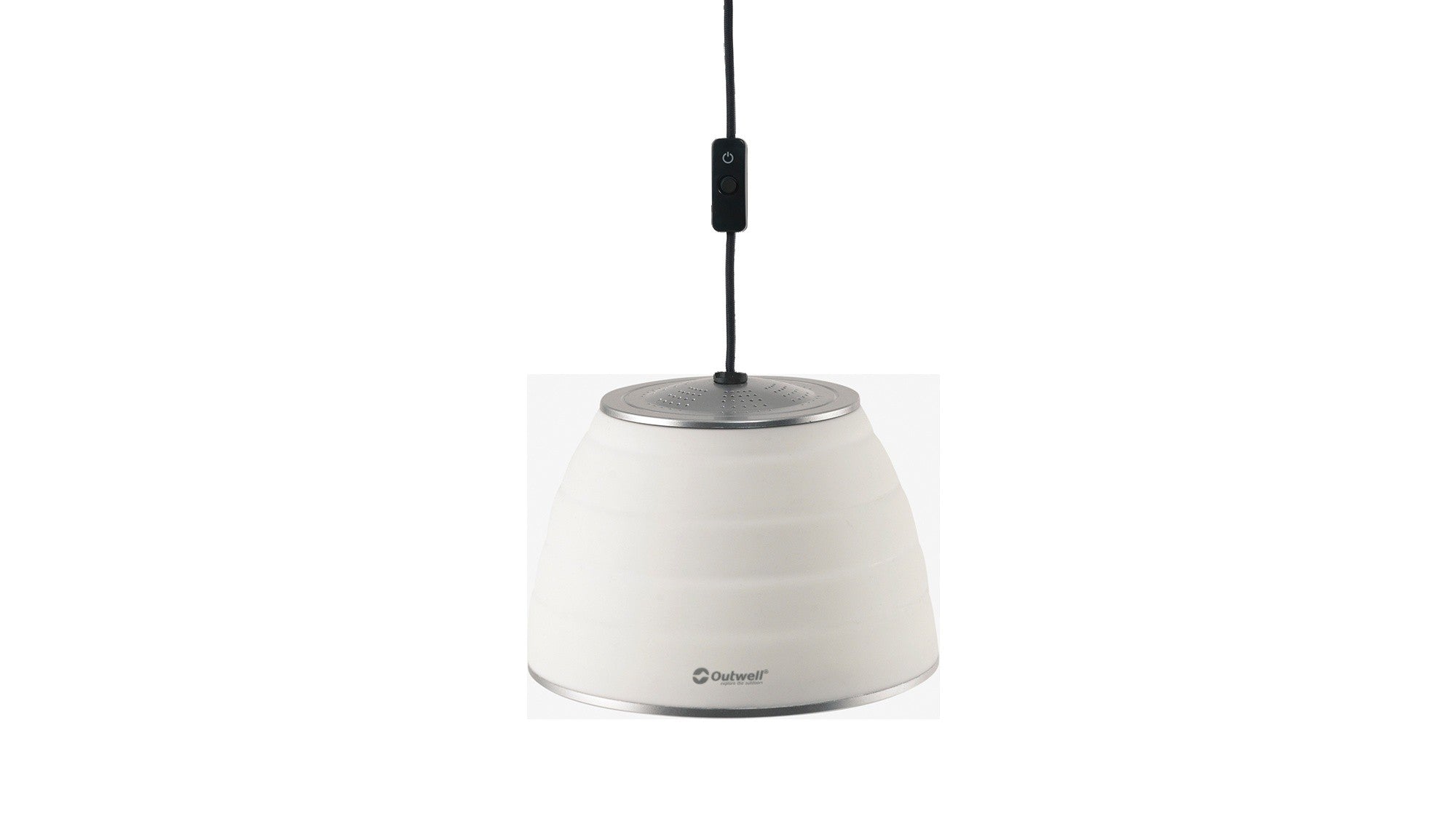 Φωτιστικό Κρεμαστό Πτυσσόμενο Outwell Leonis Lux Cream White USB-C | www.lightgear.gr