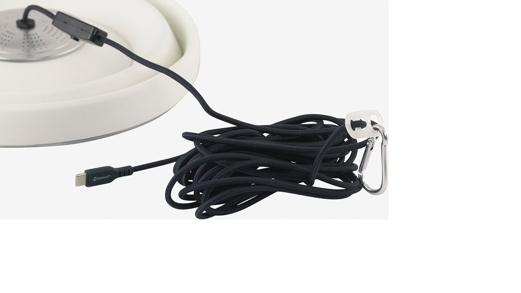 Φωτιστικό Κρεμαστό Αναδιπλούμενο Outwell Pollux Lux Cream White USB-C | www.lightgear.gr