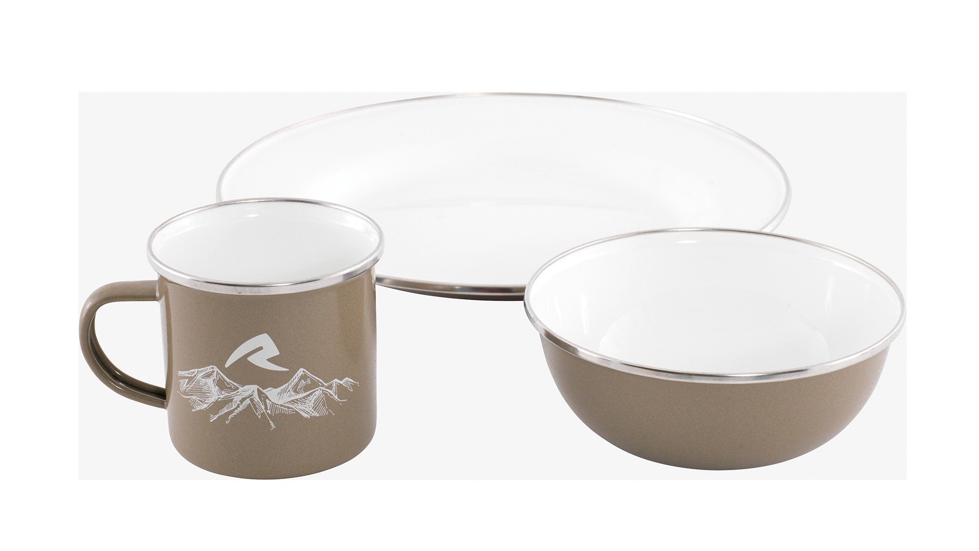 Σετ Πιάτο Κούπα Μπολ Robens Tongass Single Enamel | www.lightgear.gr