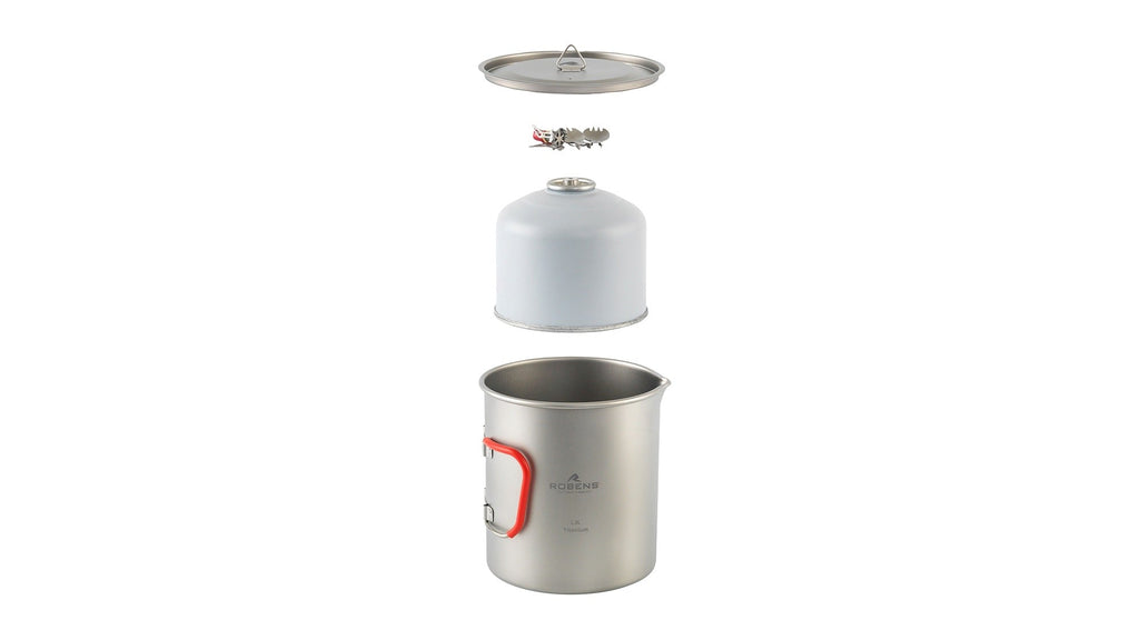 Σετ Μαγειρέματος Robens Fire Wisp Duo Cook Set UL Τιτανίου | www.lightgear.gr