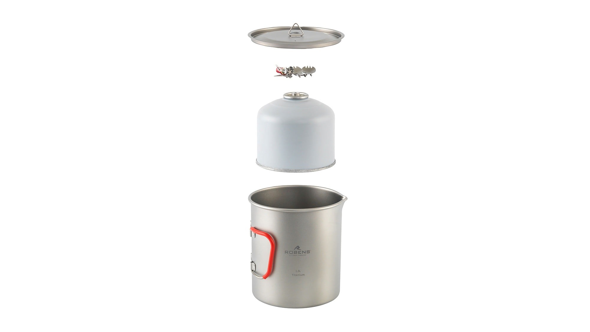 Σετ Μαγειρέματος Robens Fire Wisp Duo Cook Set UL Τιτανίου | www.lightgear.gr