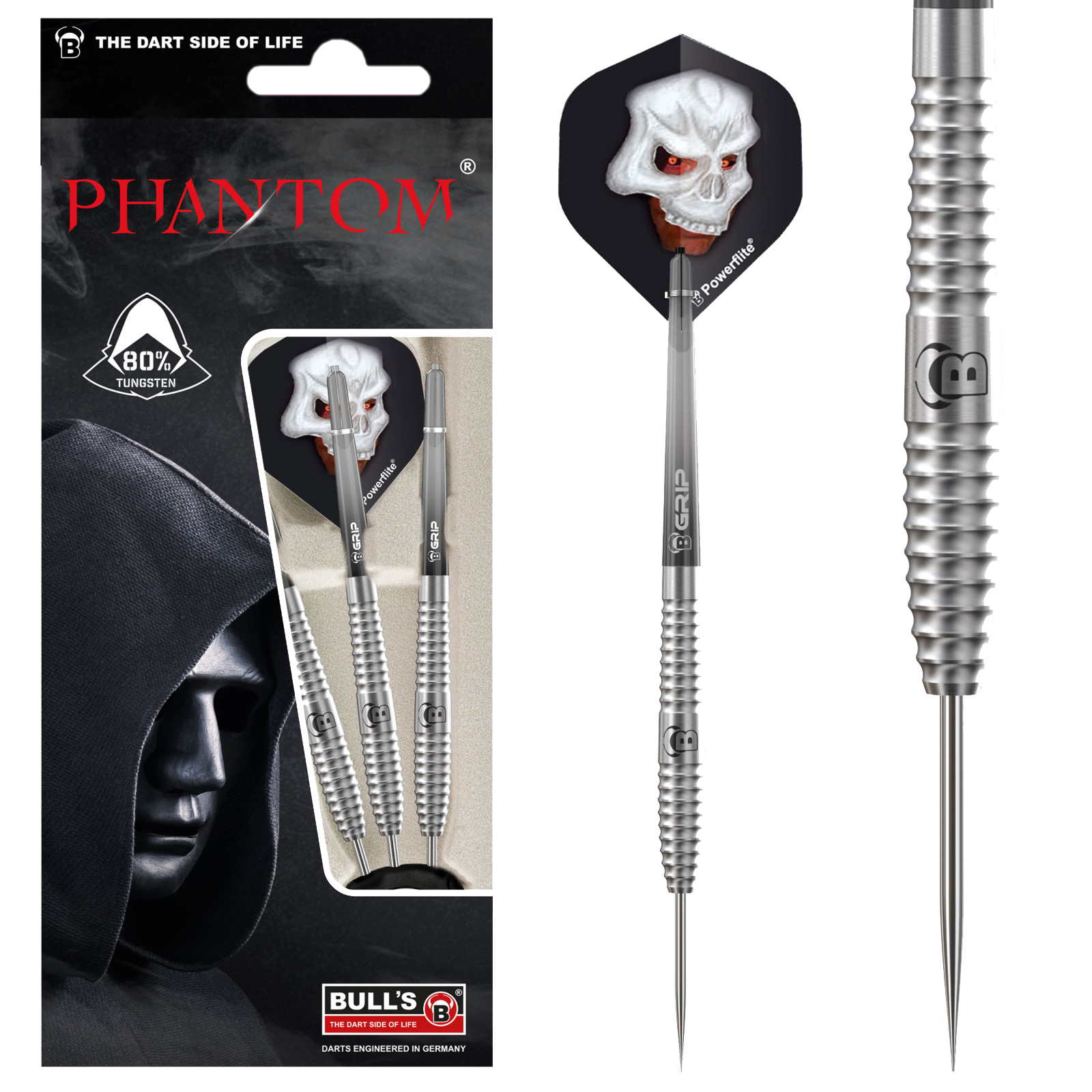 Βελάκια Dart Bull's Steel Dart Phantom PT3 21g | www.lightgear.gr