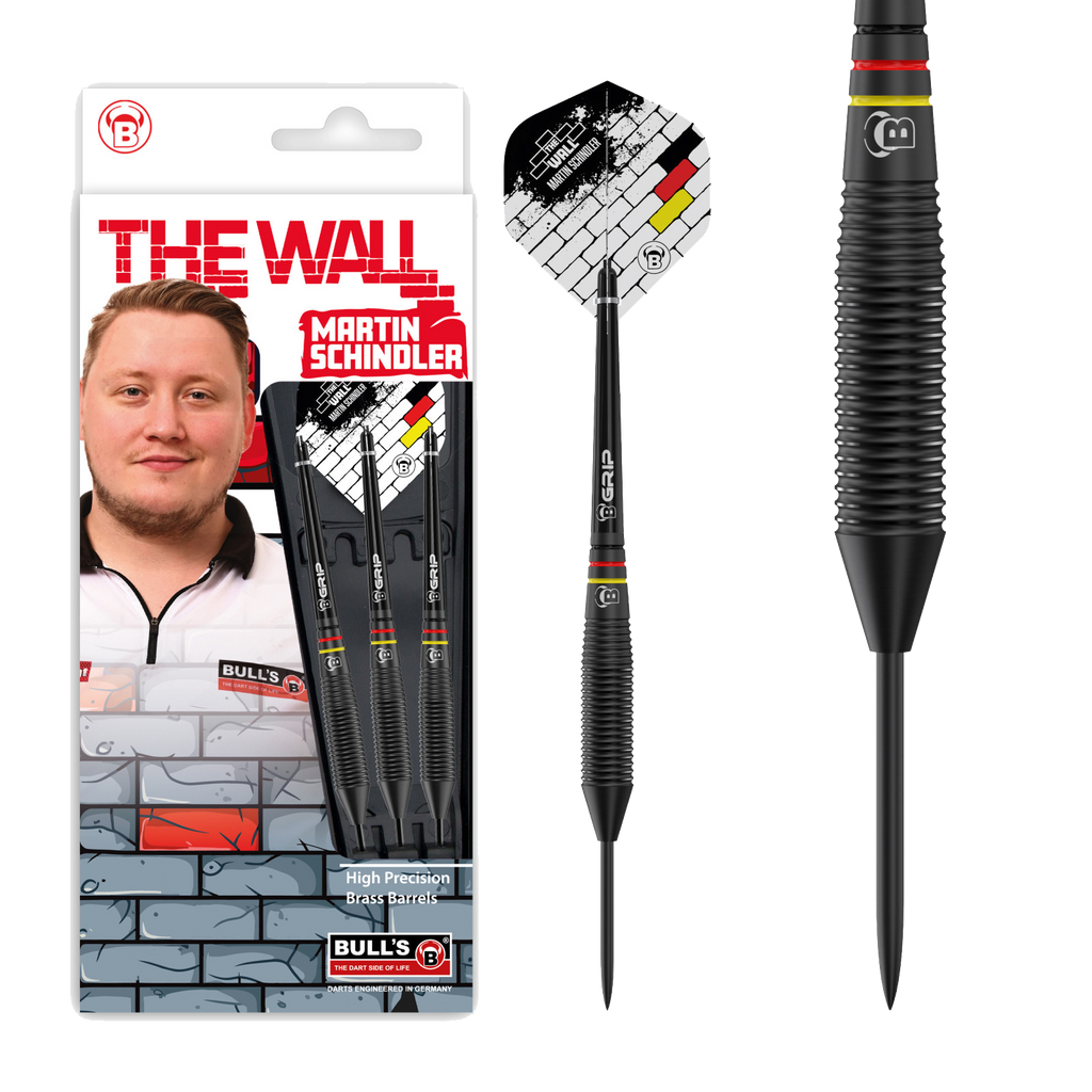 Βελάκια Dart Bull's Martin Schindler Black Brass Steeldart 21g | www.lightgear.gr