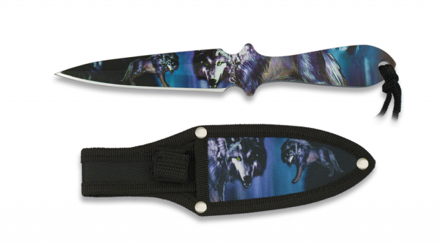Μαχαίρι Albainox Σκοποβολής Thrower 3d Wolf 16.9 cm 32257 | www.lightgear.gr