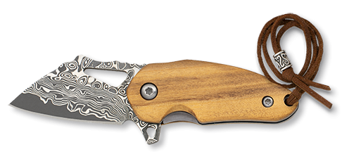 Σουγιάς Albainox Wood/steel Damask 56 Layers Pocket Knife 25101 | www.lightgear.gr