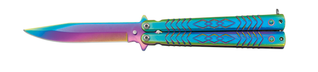 Σουγιάς Albainox BT Rainbow Balisong 10.3cm 02193 | www.lightgear.gr