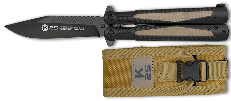 Σουγιάς K25 BT Micarta Insertion Balisong 02258 | www.lightgear.gr