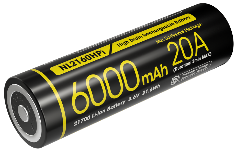 Μπαταρία Nitecore 21700 / 6000mah / HPI (τιμή Τεμαχίου) | www.lightgear.gr