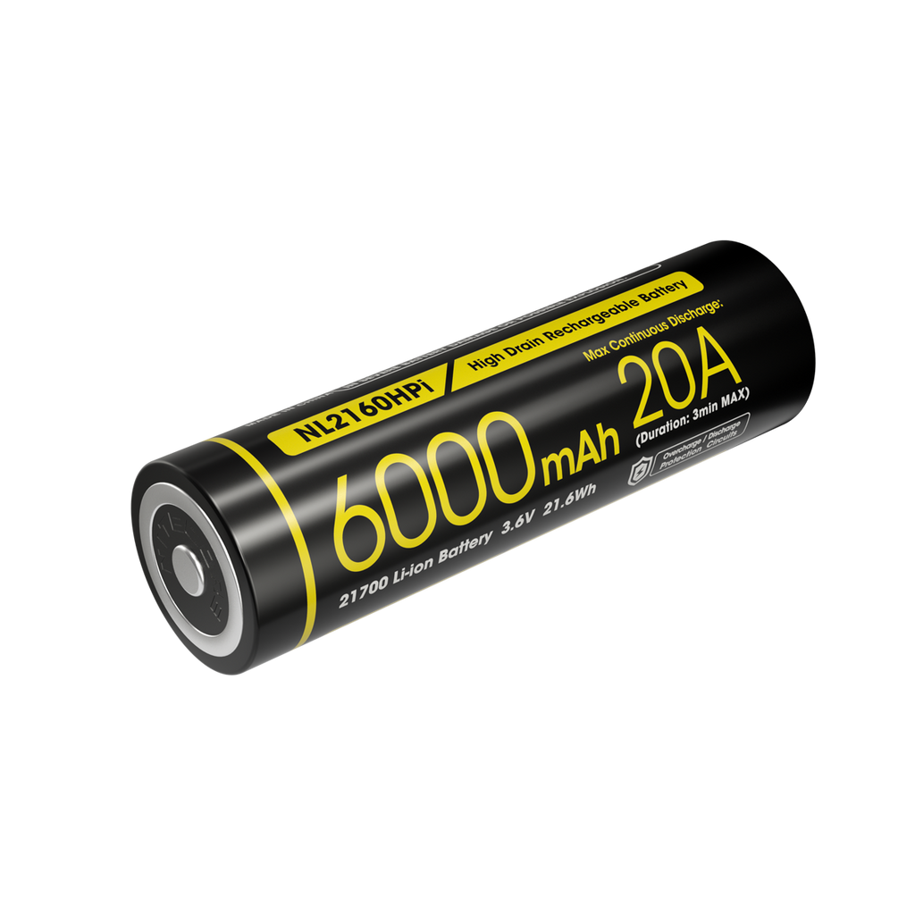 Μπαταρία Nitecore 21700 / 6000mah / HPI (τιμή Τεμαχίου) | www.lightgear.gr