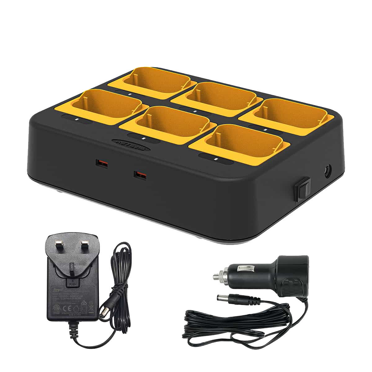 Βάση Φόρτισης Retevis 6x RB648P | www.lightgear.gr