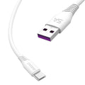 Καλώδιο USB / USB Type C 5A Dudao 2m Λευκό | www.lightgear.gr