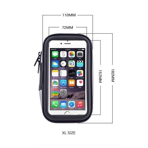 Βάση Bike Phone Waterproof Universal Case XL (165x80mm) Μαύρη Χωρίς Βάση Τιμονιού | www.lightgear.gr