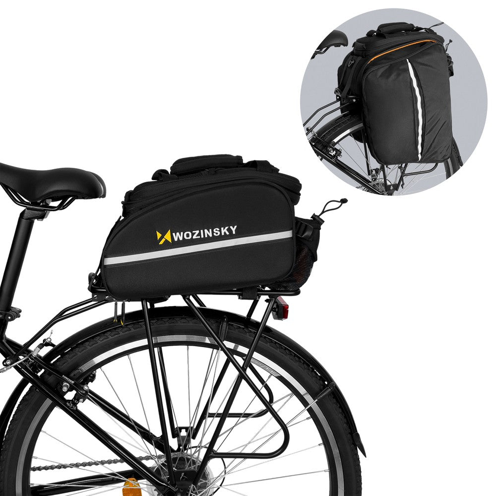 Τσάντα Ποδηλάτου Wozinsky Large Bike Rack 35L με Κάλυμμα Βροχής Μαύρη WBB19BK | www.lightgear.gr