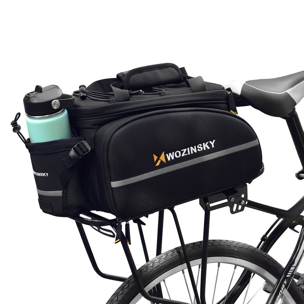 Τσάντα Ποδηλάτου Wozinsky Large Bike Rack 35L με Κάλυμμα Βροχής Μαύρη WBB19BK | www.lightgear.gr