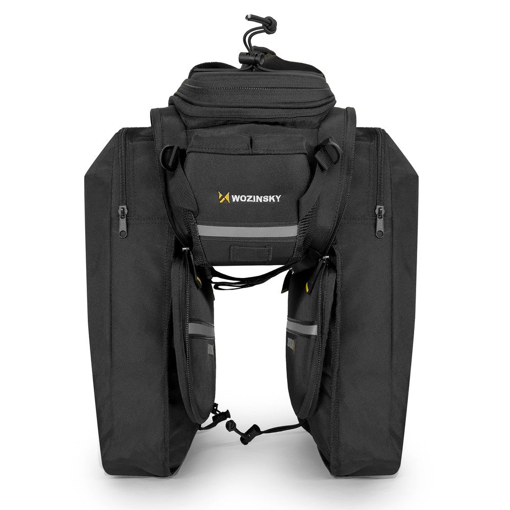 Τσάντα Ποδηλάτου Wozinsky Large Bike Rack 35L με Κάλυμμα Βροχής Μαύρη WBB19BK | www.lightgear.gr