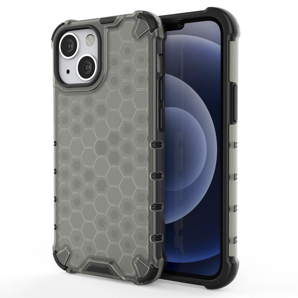 Θήκη Honeycomb Armor με TPU Bumper για iPhone 13 Mini Μαύρο | www.lightgear.gr