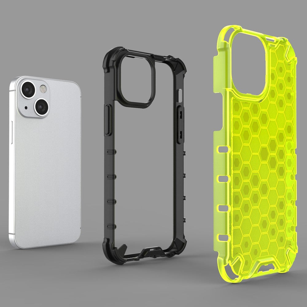 Θήκη Honeycomb Armor με TPU Bumper για iPhone 13 Mini Μαύρο | www.lightgear.gr