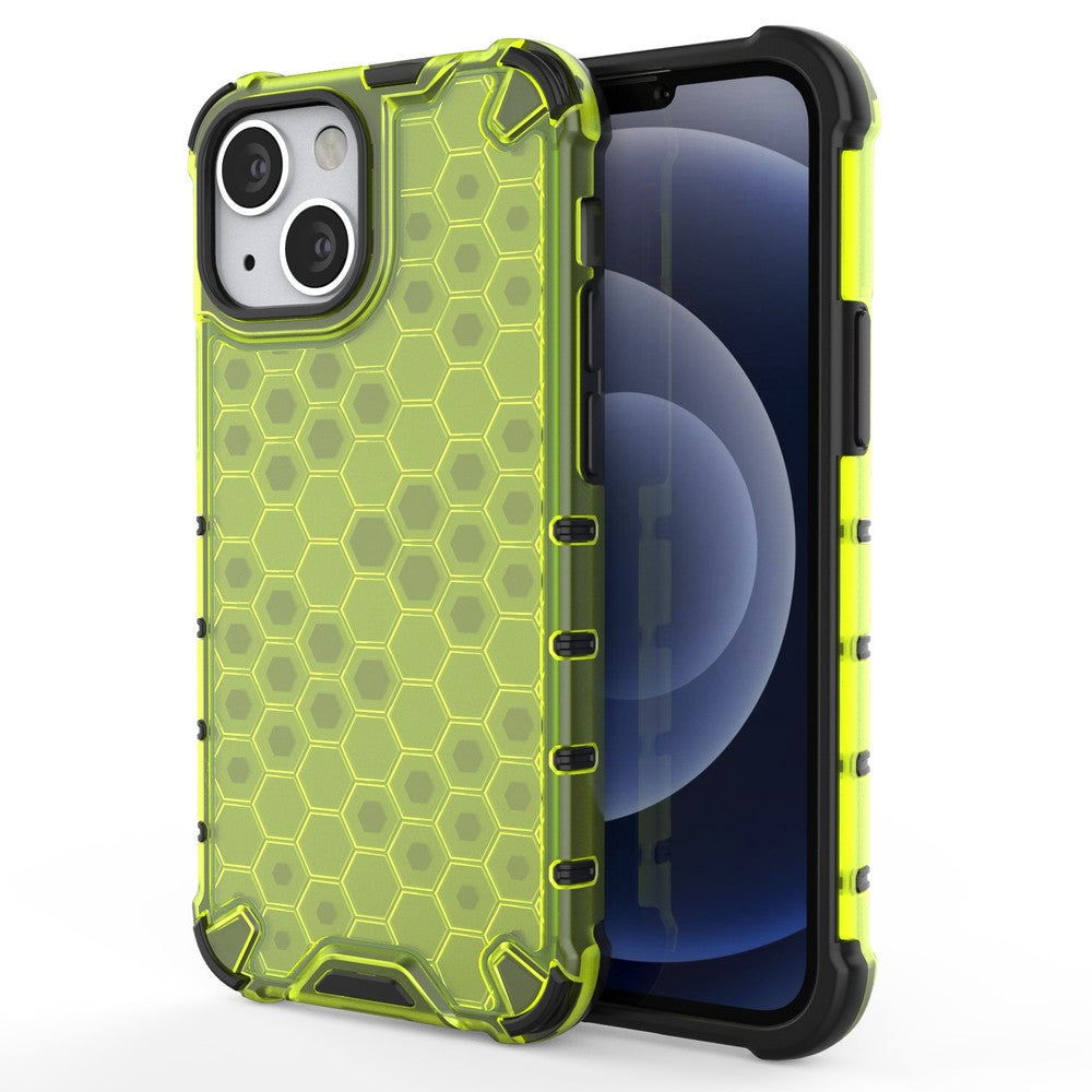 Θήκη Honeycomb Armor με TPU Bumper για iPhone 13 Mini Πράσινη | www.lightgear.gr