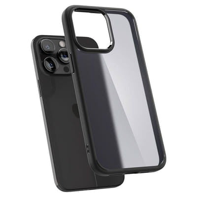 Θήκη Spigen Ultra Hybrid για iPhone 15 Pro Max Clear Black | www.lightgear.gr
