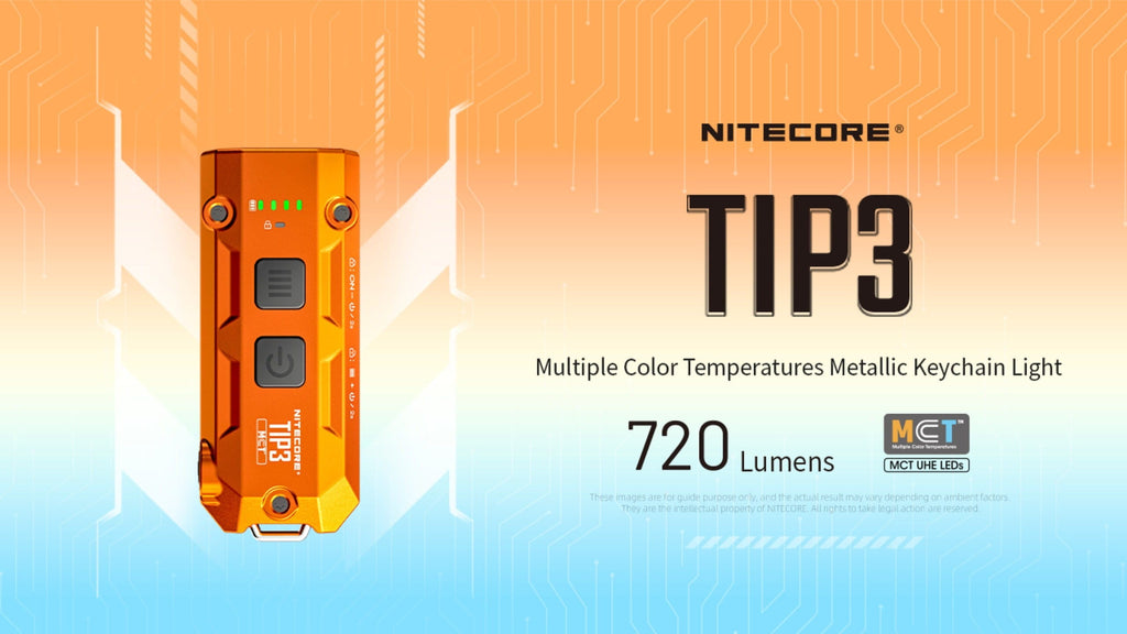 Φακός Επαναφορτιζόμενος Nitecore LED TIP3 | www.lightgear.gr