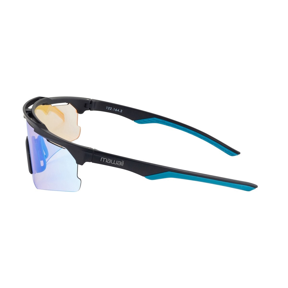 Γυαλιά Ηλίου Mawaii Sportstyle Lazer Mat Black-Blue 14cm | www.lightgear.gr