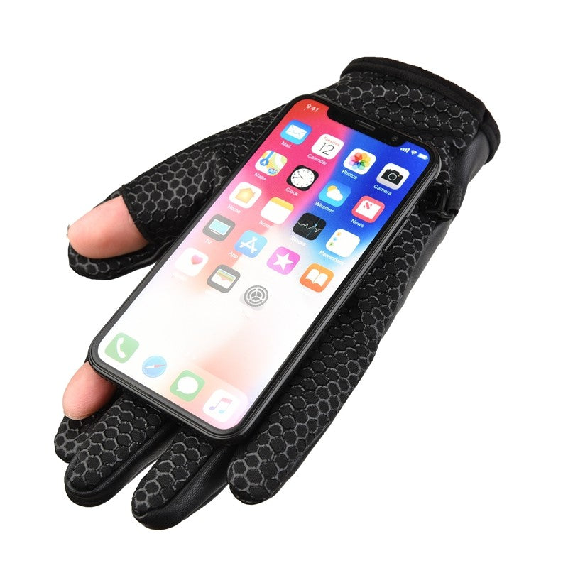 Ανδρικά Γάντια Hurtel Insulated Anti-Slip Telephone Black 14x28x5cm | www.lightgear.gr