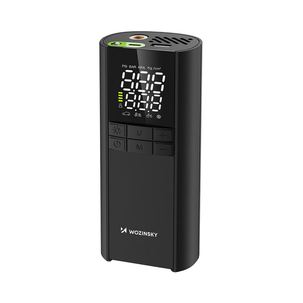 Ηλεκτρική Τρόμπα Wozinsky WPEP-8000 8000mAh Power Bank Φακός Black | www.lightgear.gr