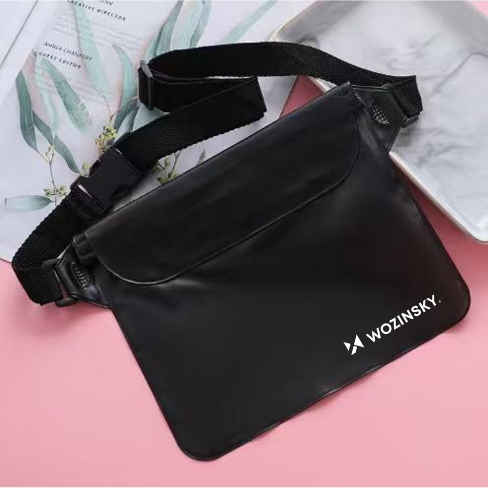 Τσαντάκι Μέσης Wozinsky WWS-01 Waterproof PVC Μαύρο | www.lightgear.gr