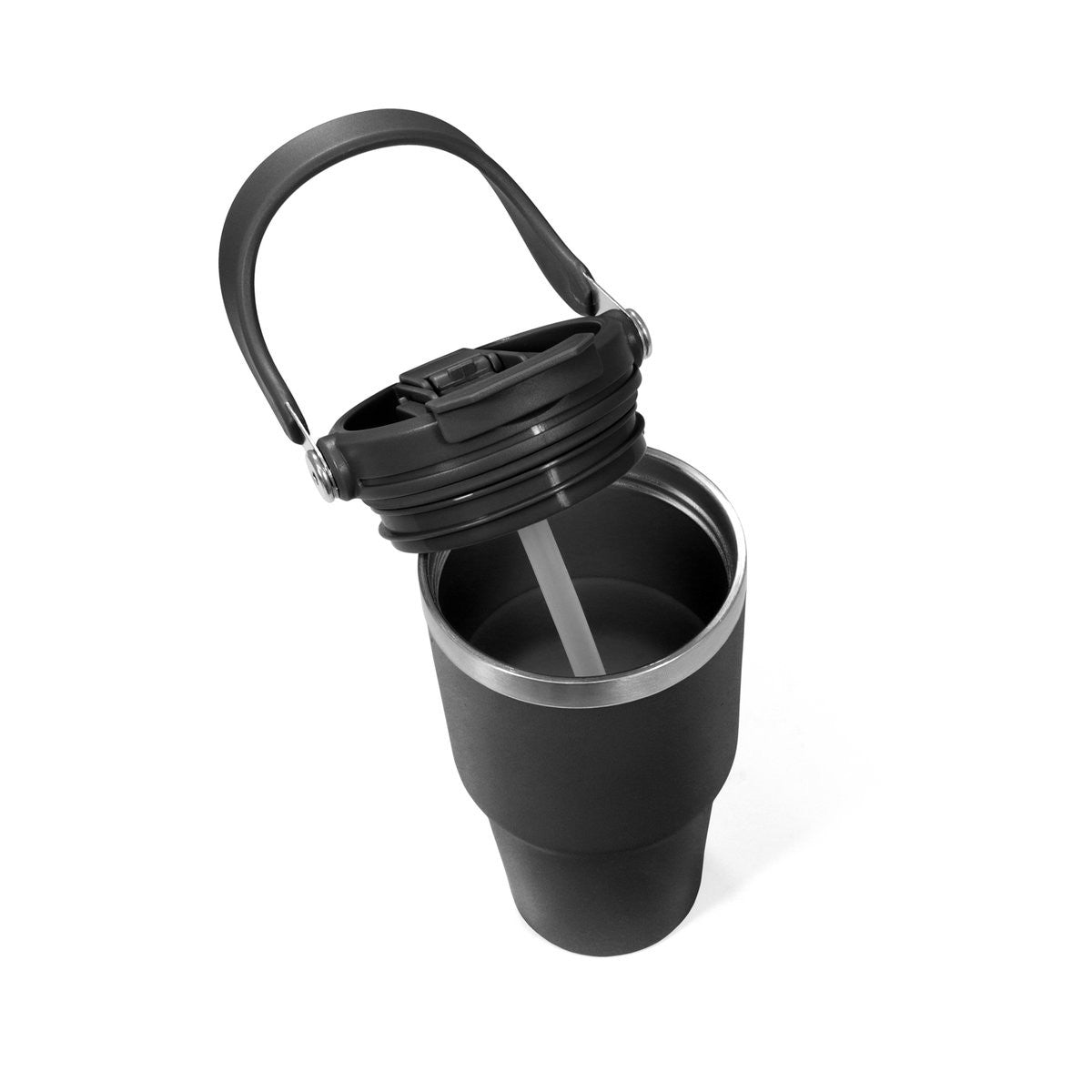 Ανοξείδωτη Κούπα Θερμός Basic Nature 0.6lt Μαύρο | www.lightgear.gr