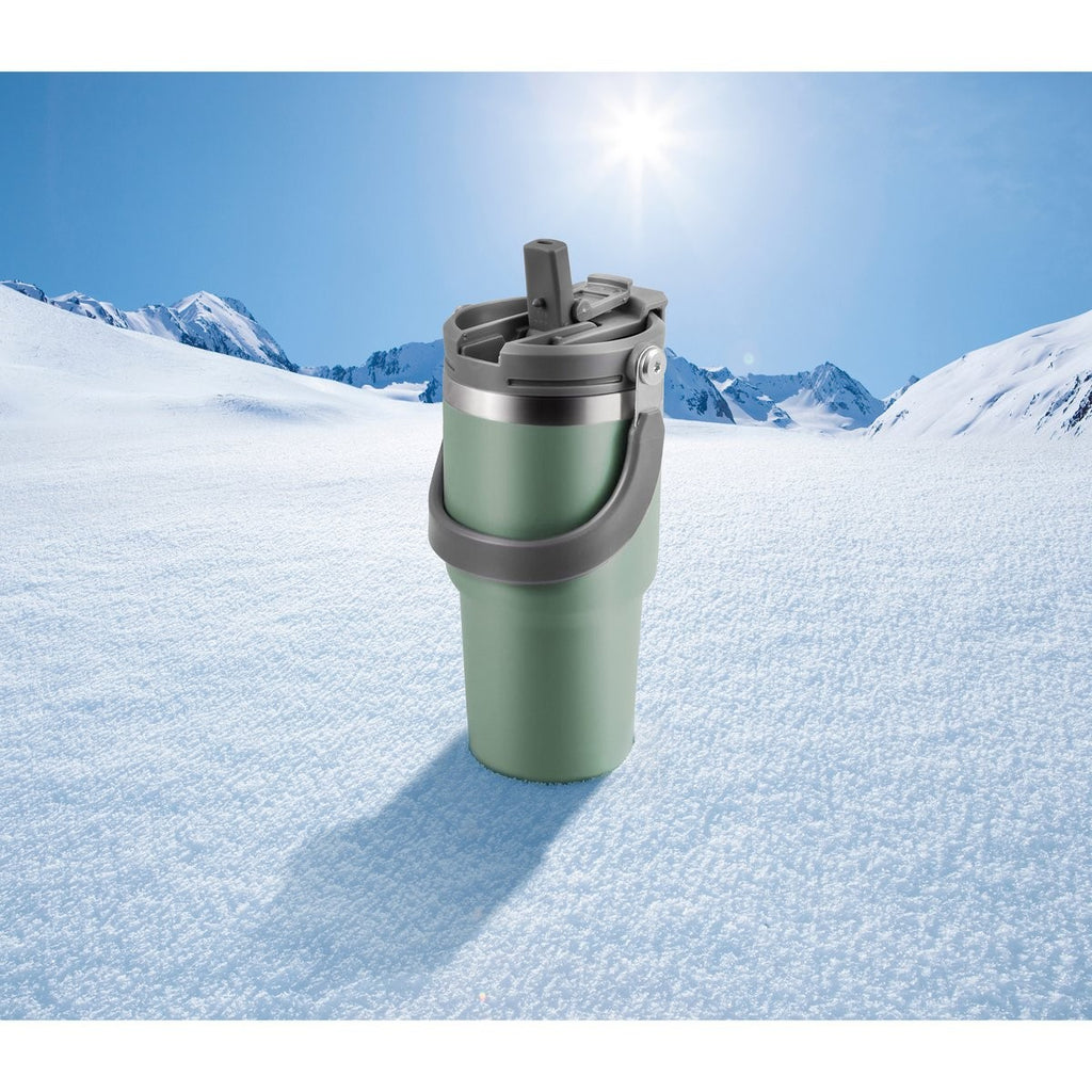 Ανοξείδωτη Κούπα Θερμός Basic Nature 0,6lt Πράσινο | www.lightgear.gr
