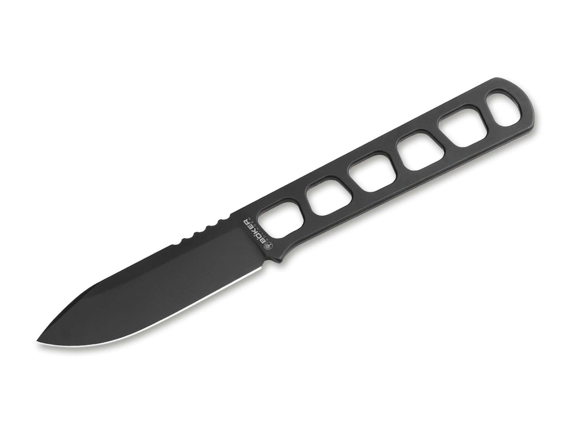 Μαχαίρι Boker Manufaktur Solingen Packlite Allblack MagnaCut Ανοξείδωτη Λαβή Μαύρο 15.5cm | www.lightgear.gr