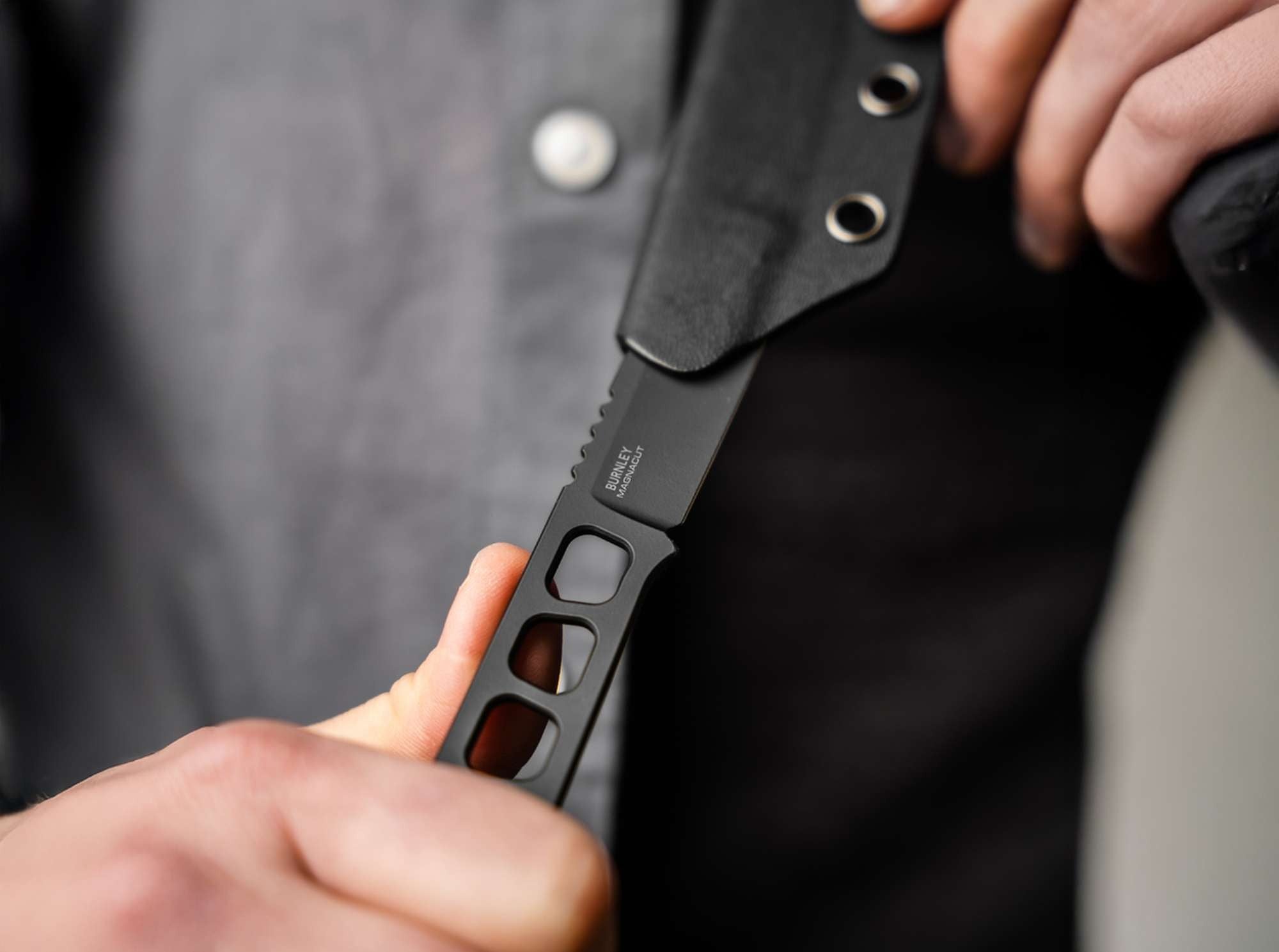 Μαχαίρι Boker Manufaktur Solingen Packlite Allblack MagnaCut Ανοξείδωτη Λαβή Μαύρο 15.5cm | www.lightgear.gr