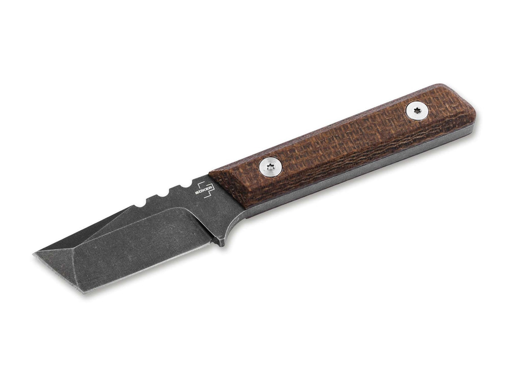 Μαχαίρι Boker Plus Thicker Clipper D2 Micarta Καφέ Μαύρη Λεπίδα 15.7cm | www.lightgear.gr
