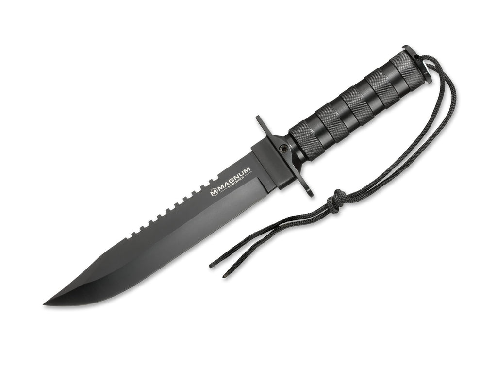 Μαχαίρι Magnum Survivalist 440A Αλουμίνιο Μαύρο 34.5cm | www.lightgear.gr