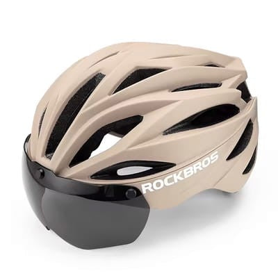 Κράνος Ποδηλάτου Rockbros με Visor και Αποσπώμενα UV Protective Goggles Unisex | www.lightgear.gr