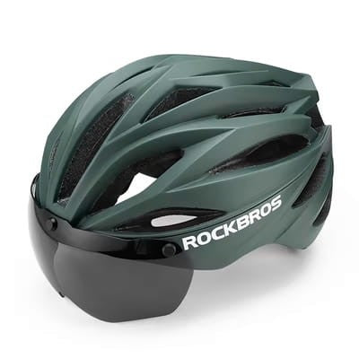 Κράνος Ποδηλάτου Rockbros με Visor και Αποσπώμενα UV Protective Goggles Unisex | www.lightgear.gr