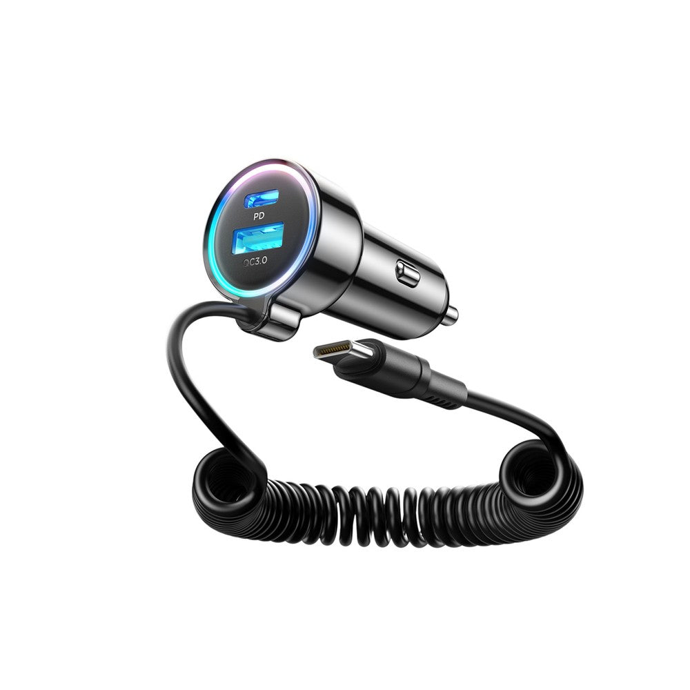 Φορτιστής Αυτοκινήτου Joyroom JR-CL07 72W 3-in-1 Μαύρο | www.lightgear.gr